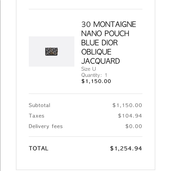 Dior 30 Montaigne Nano Pouch - Picture 7 of 8